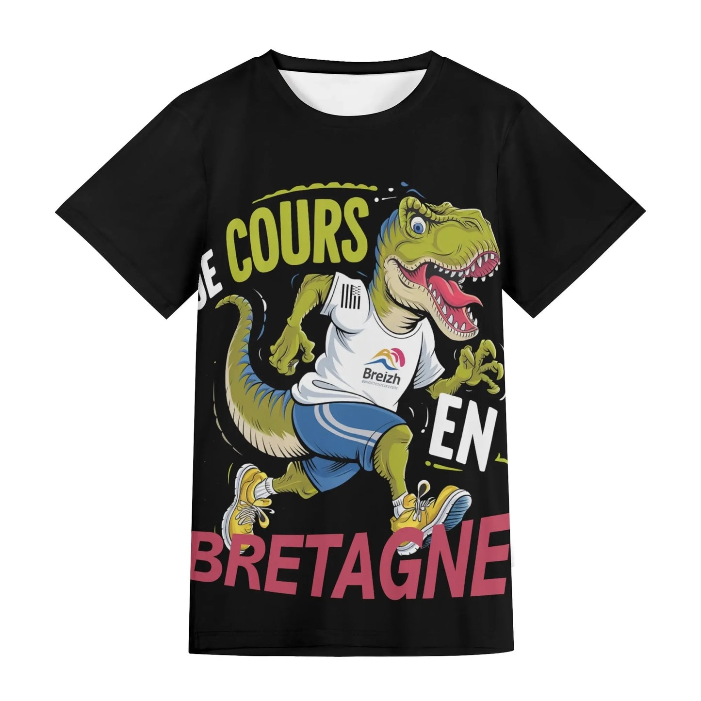 T-shirt Je cours en Bretagne (Livraison Gratuite)