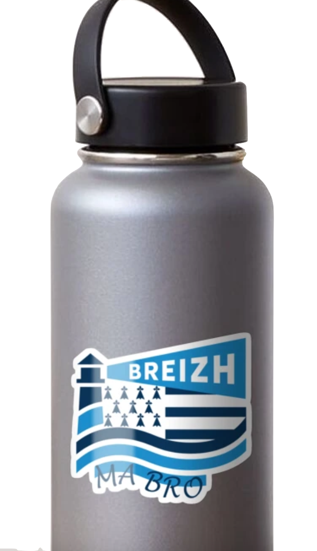 Autocollant Phare Drapeau Breizh Ma Bro