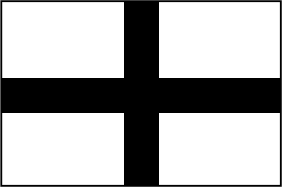 Autocollant Drapeau Breton "Kroaz Du" (Croix Noire) - Autocollant BZH