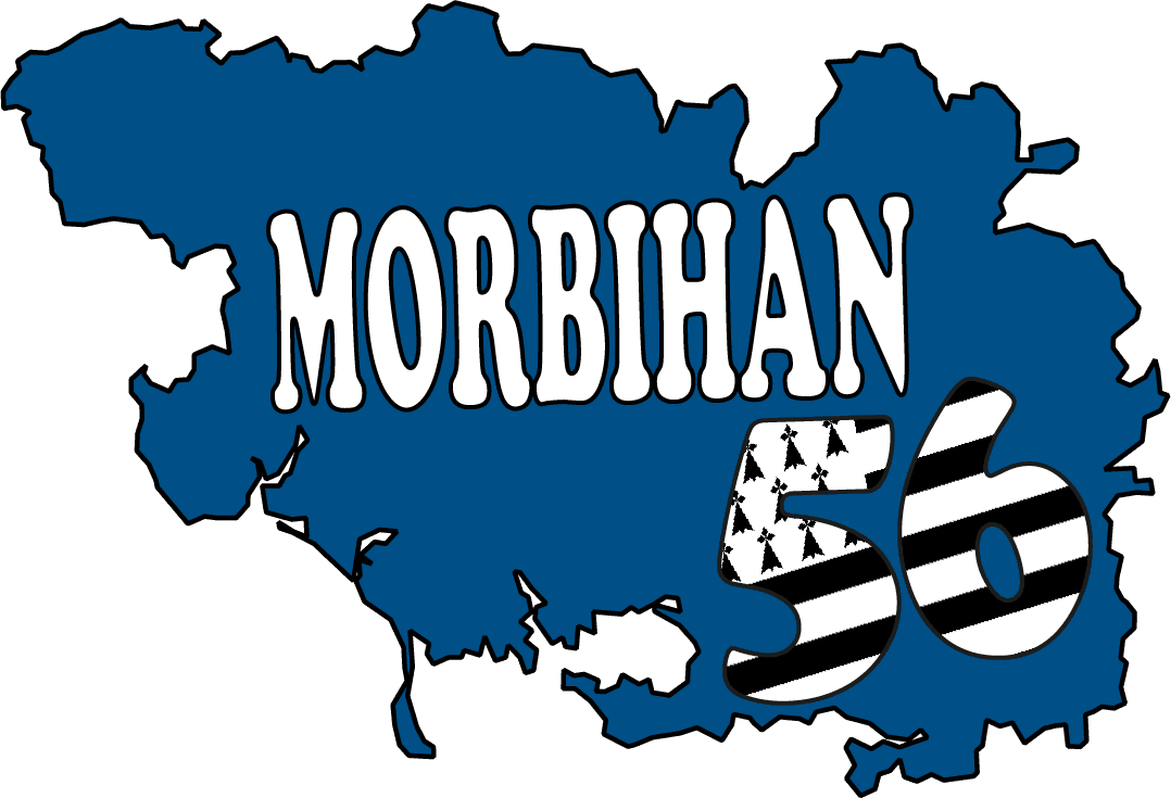 Autocollant Morbihan 56 Drapeau Breton - Autocollant BZH