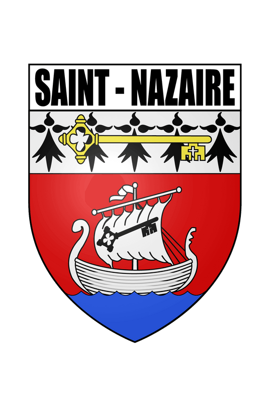 Autocollant Blason Ville de Saint-Nazaire - Autocollant BZH