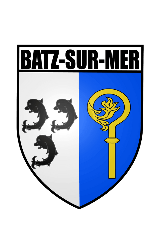 Autocollant Blason de Batz-sur-Mer - Autocollant BZH