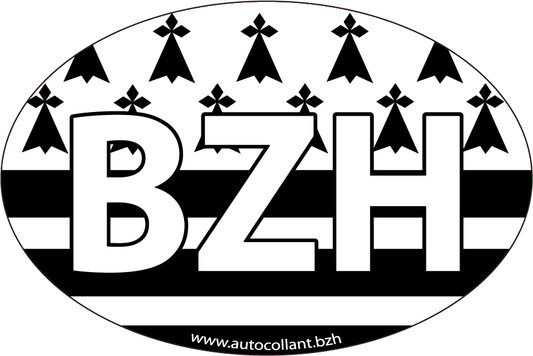 Autocollant BZH Drapeau Breton - Affirmez votre fierté bretonne ! - Autocollant BZH