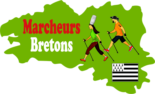 Autocollant Marcheurs Bretons : Affirmez votre passion pour la Bretagne et la randonnée ! - Autocollant BZH