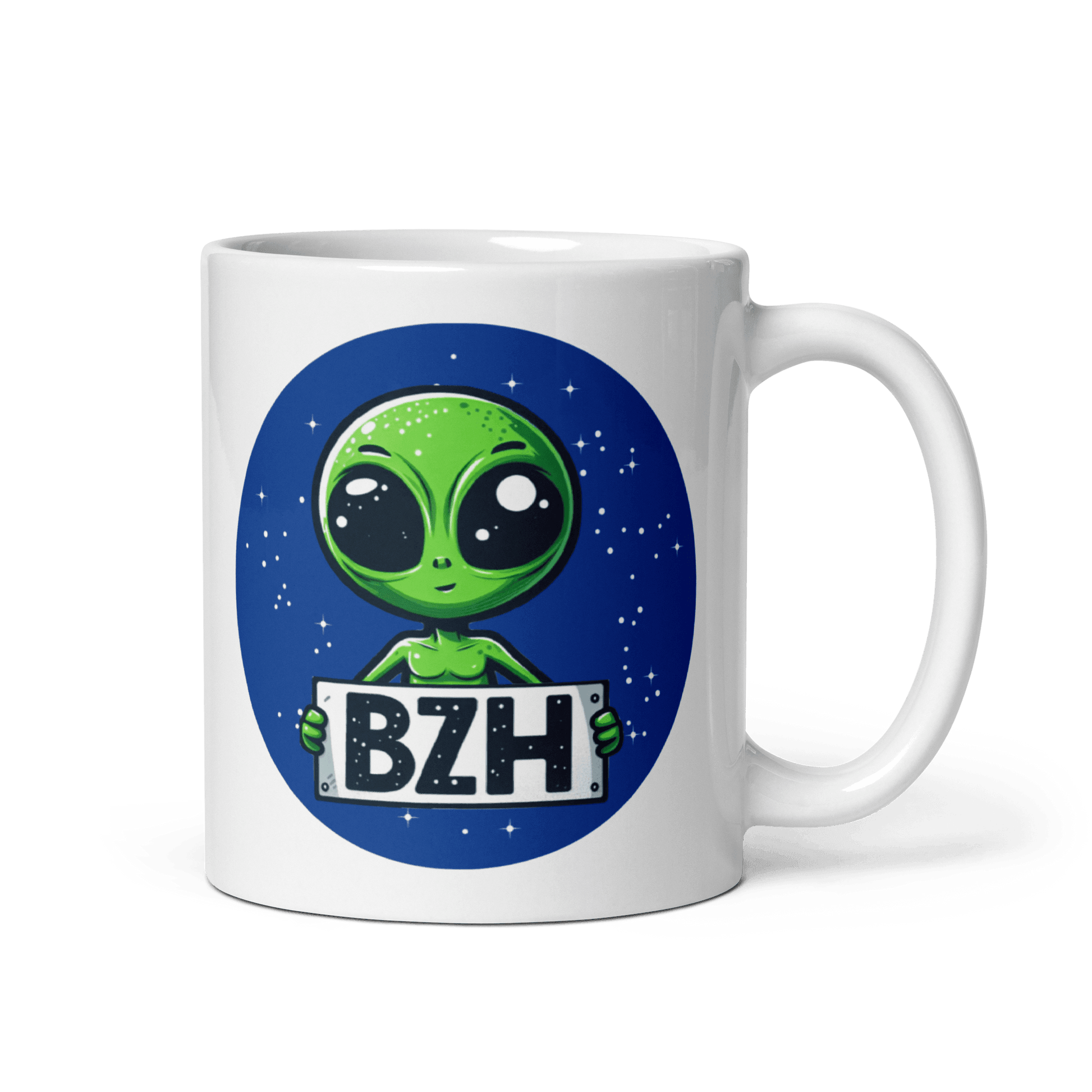 Mug Alien BZH : Adoptez l'extra-terrestre breton ! - Autocollant BZH