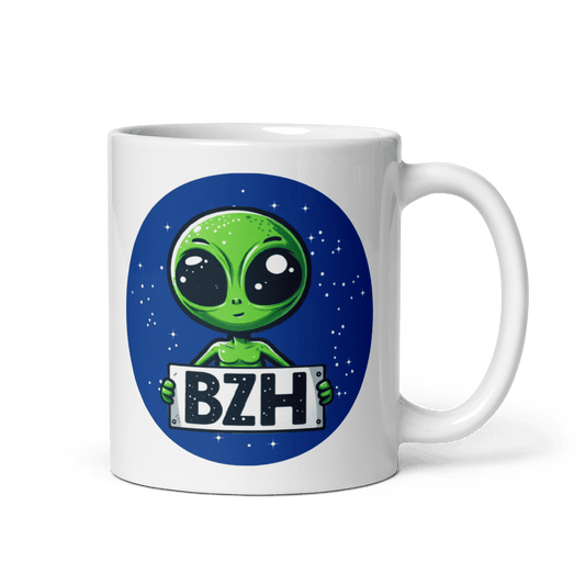 Mug Alien BZH : Adoptez l'extra-terrestre breton ! - Autocollant BZH