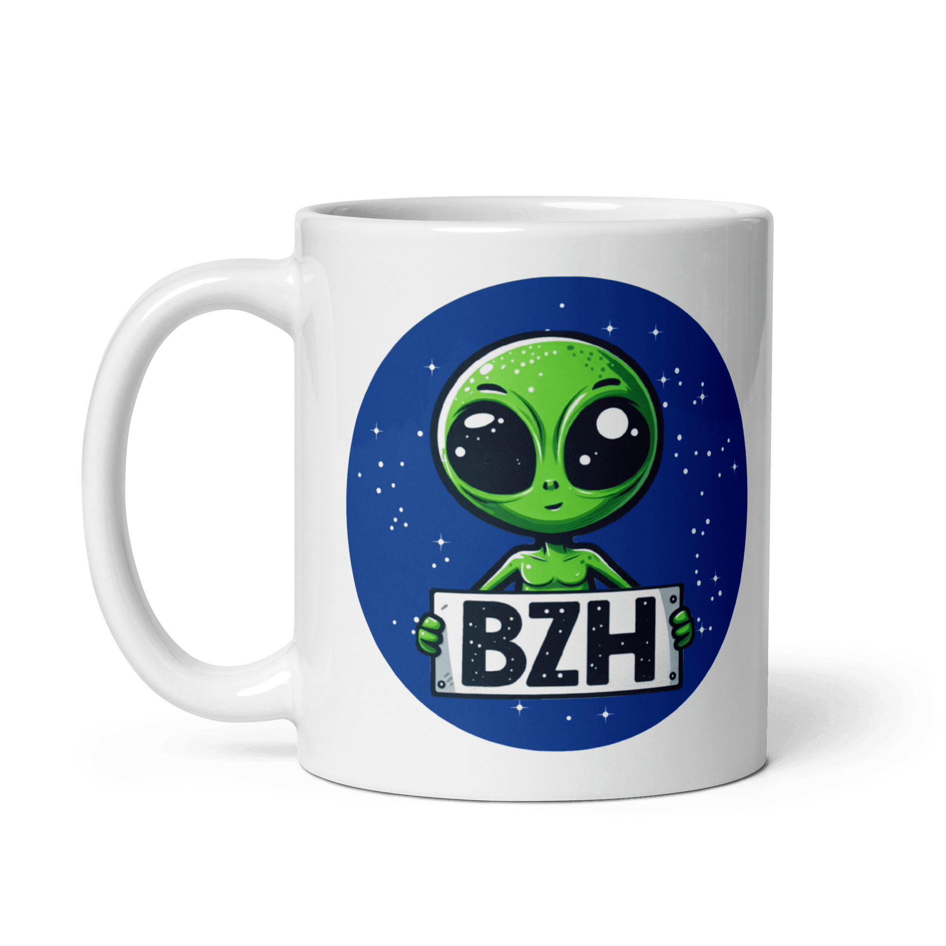 Mug Alien BZH : Adoptez l'extra-terrestre breton ! - Autocollant BZH