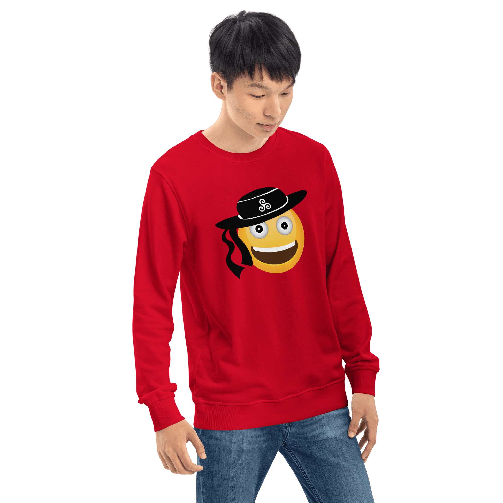 Sweat écologique unisexe Emoji Breton Rêves de Bretagne - Autocollant BZH