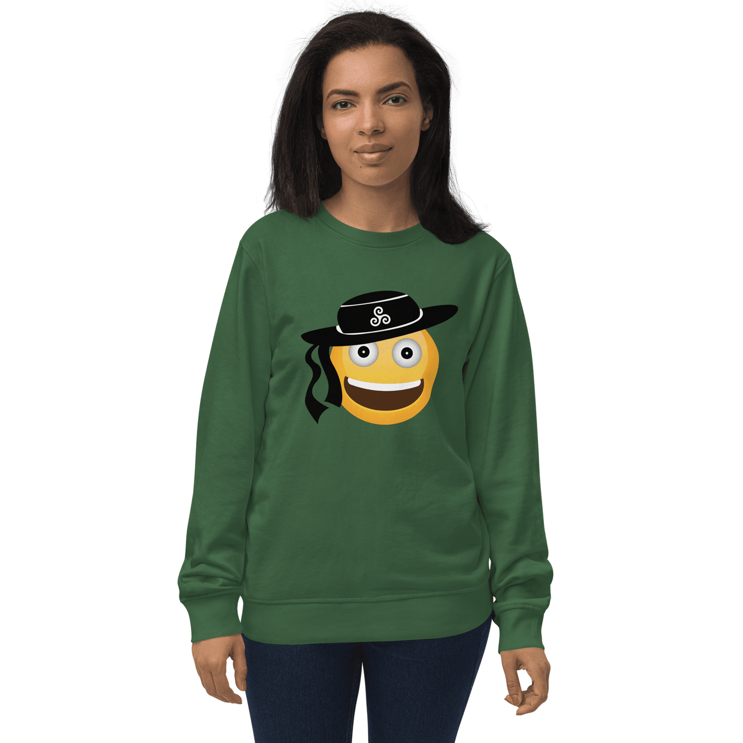 Sweat écologique unisexe Emoji Breton Rêves de Bretagne - Autocollant BZH