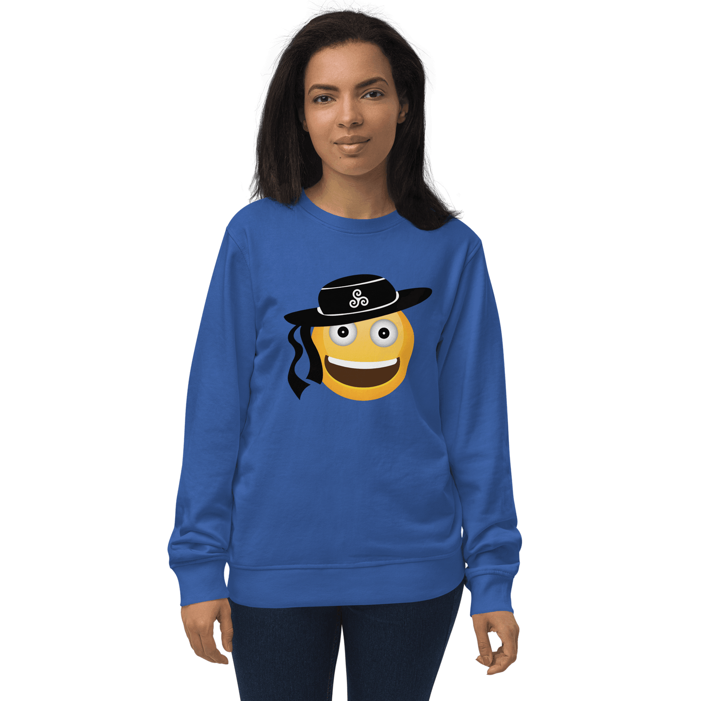 Sweat écologique unisexe Emoji Breton Rêves de Bretagne - Autocollant BZH