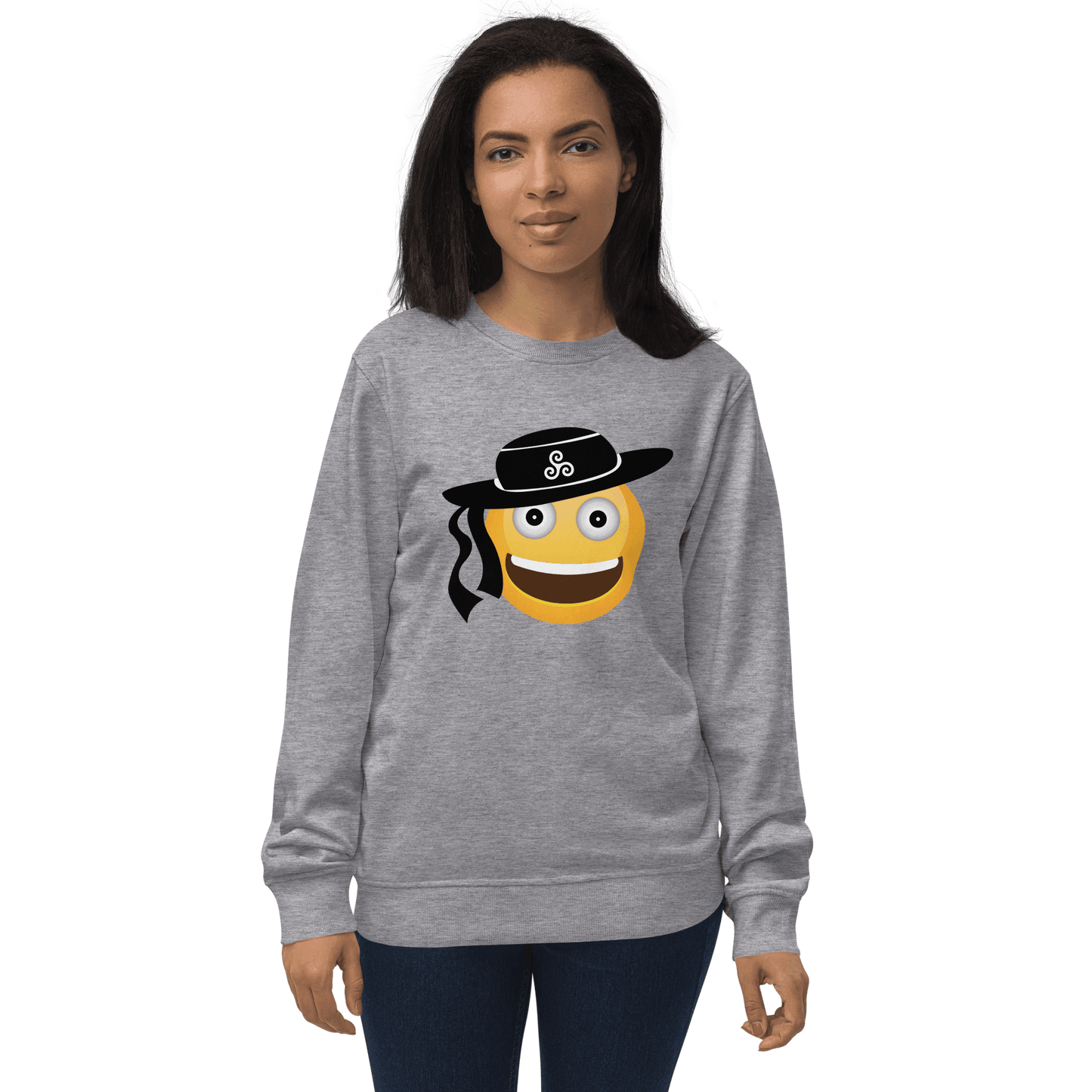 Sweat écologique unisexe Emoji Breton Rêves de Bretagne - Autocollant BZH