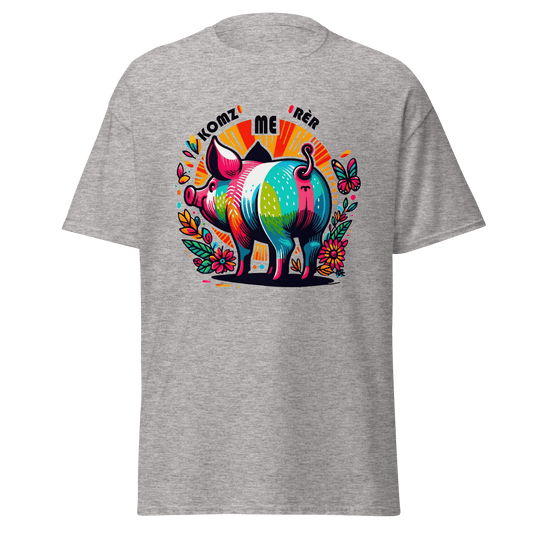 T-shirt Cochon Komz Me Rèr - Autocollant BZH