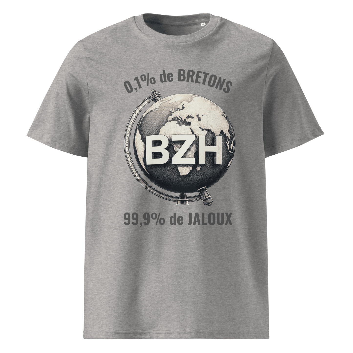 T-shirt unisexe 99,9% de Jaloux - Autocollant BZH