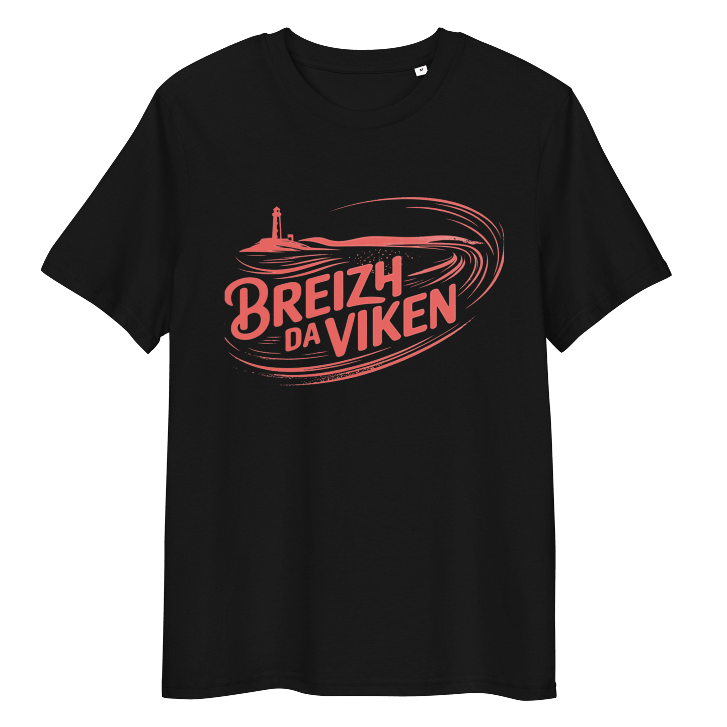 T-shirt unisexe Breizh Da Viken Phare Breton - Autocollant BZH