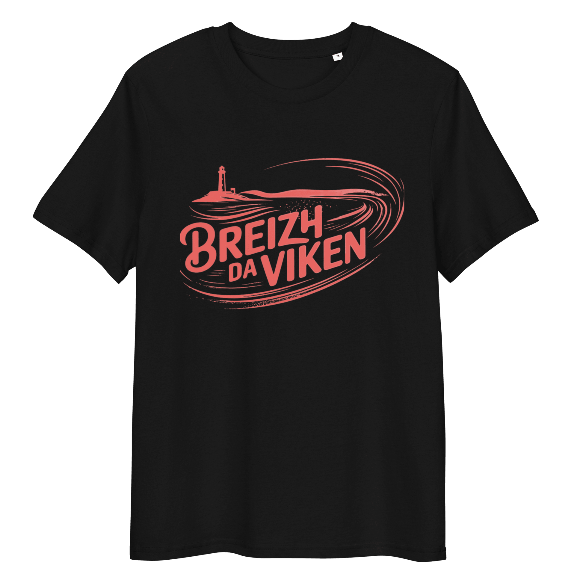 T-shirt unisexe Breizh Da Viken Phare Breton - Autocollant BZH