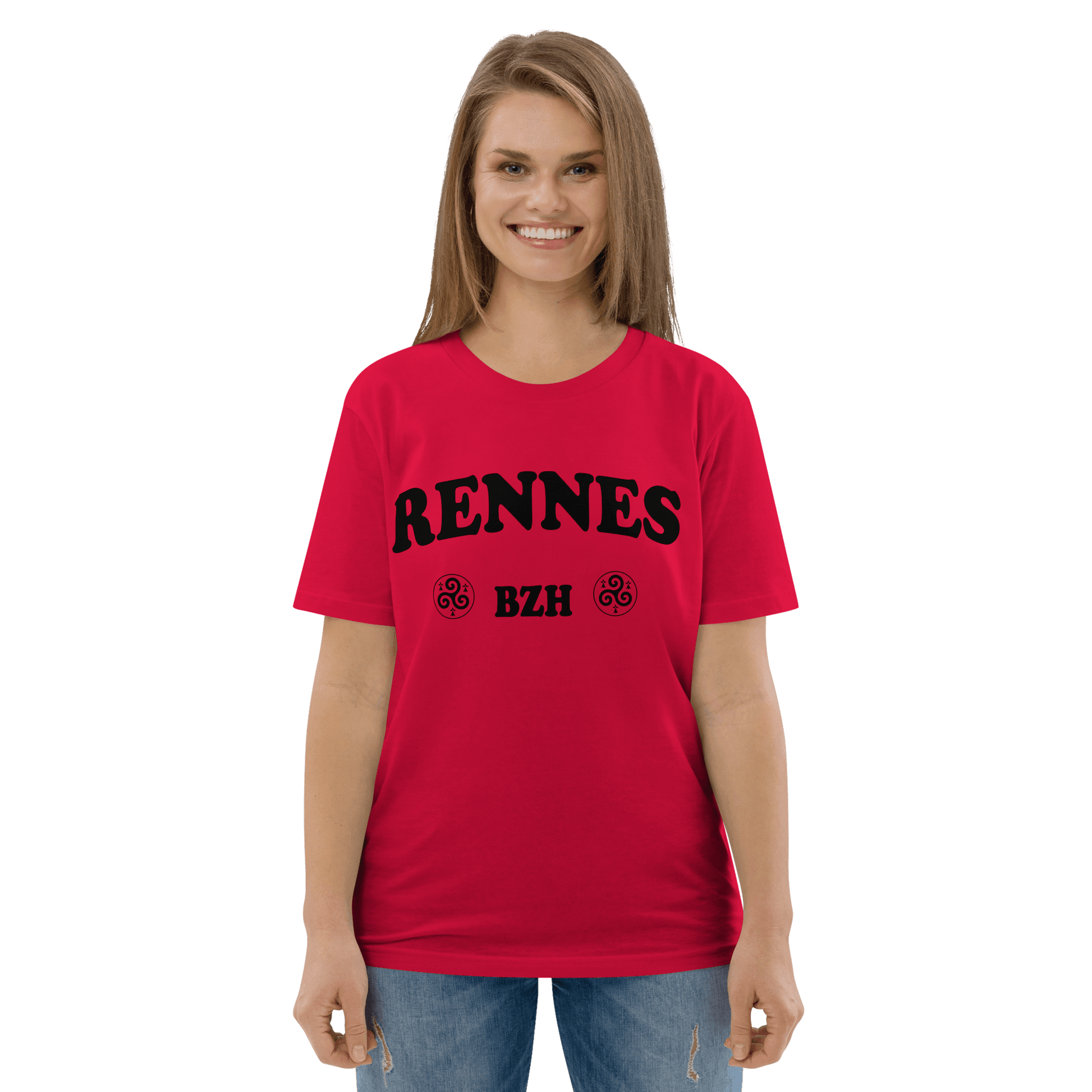 T-shirt unisexe Ville Bretonne Personnalisable - Autocollant BZH