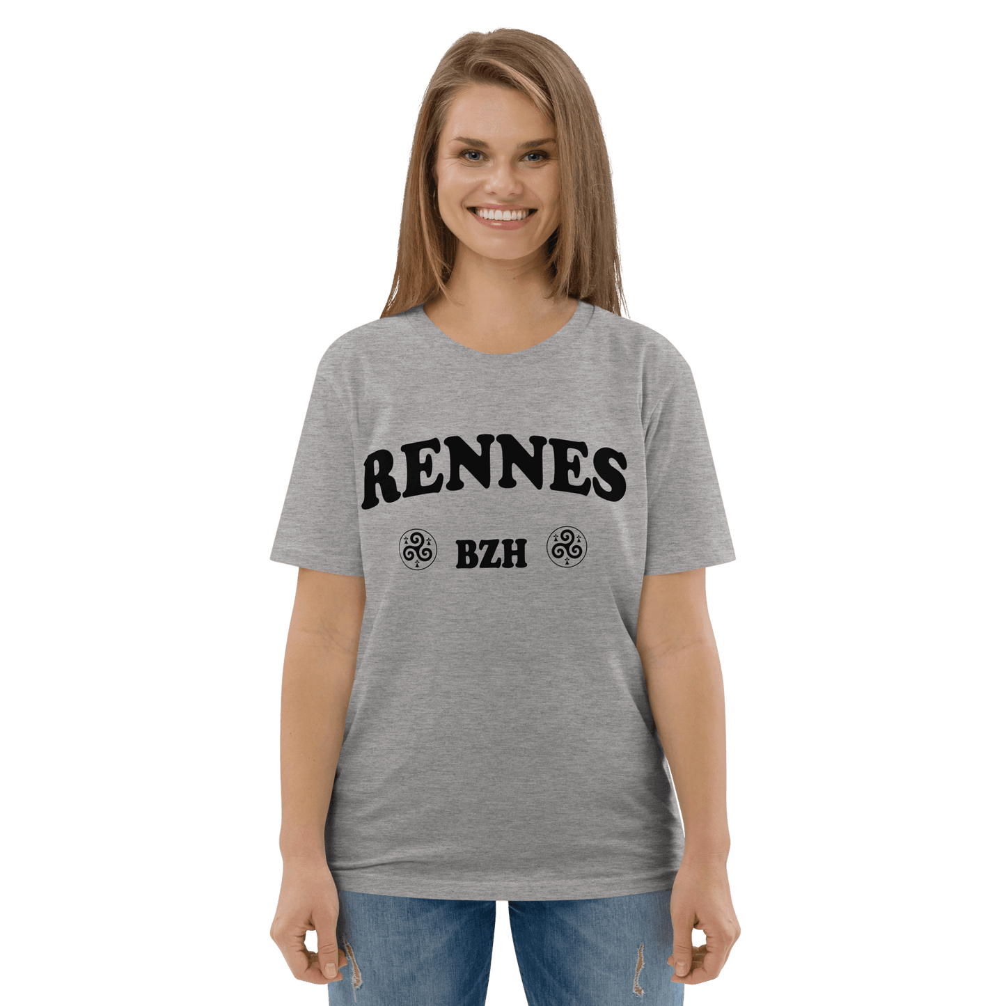 T-shirt unisexe Ville Bretonne Personnalisable - Autocollant BZH