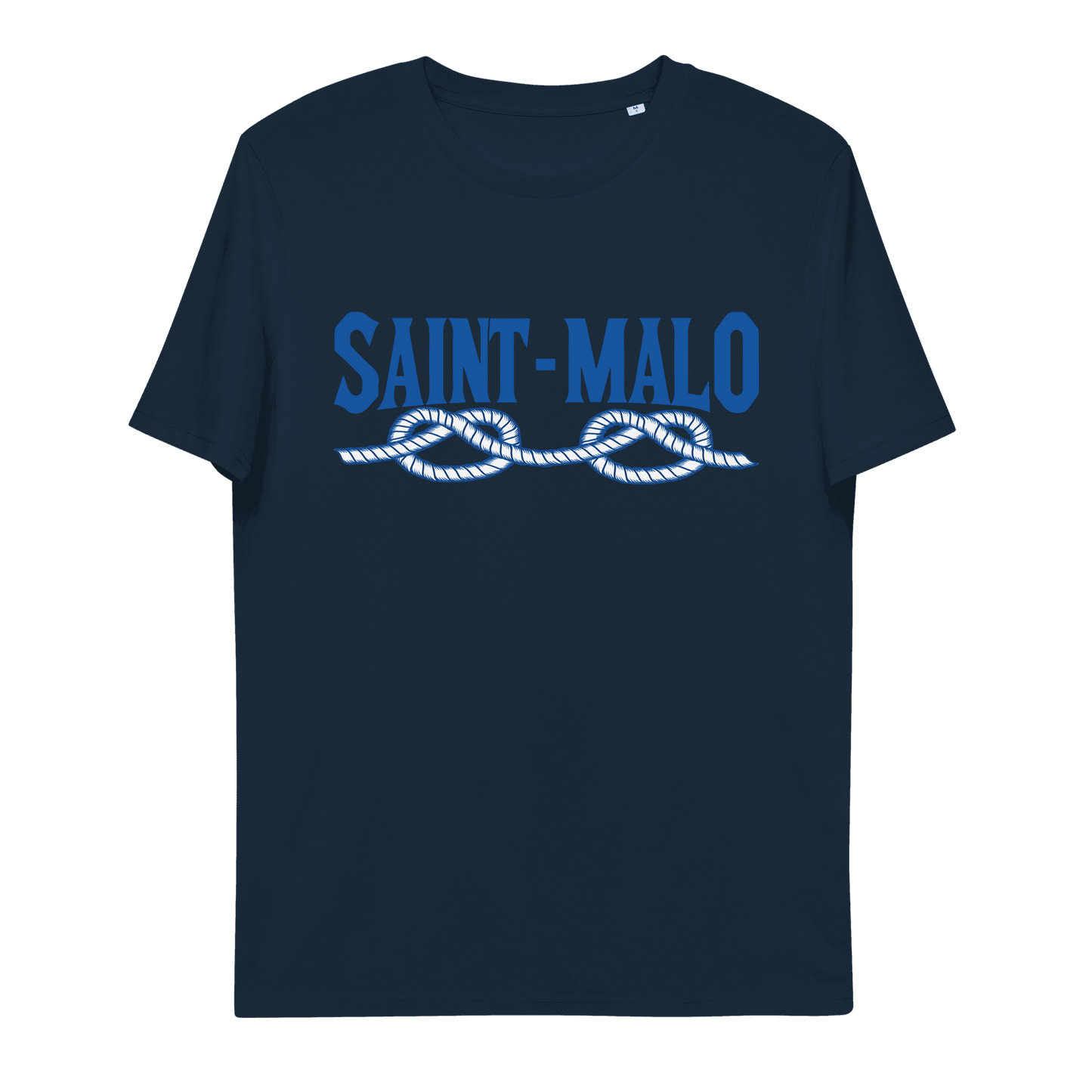 Tee-shirt Saint Malo Corde | Original, Marin & Écologique - Autocollant BZH