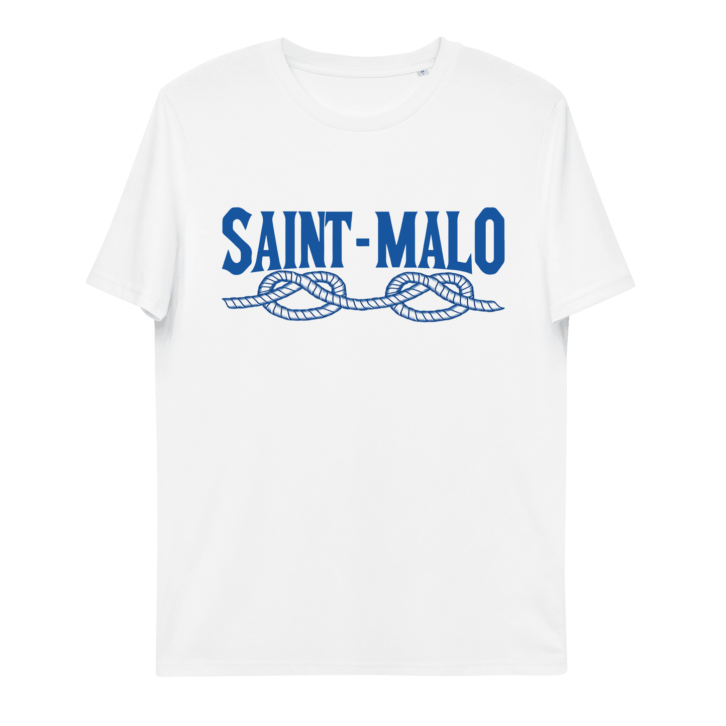 Tee-shirt Saint Malo Corde | Original, Marin & Écologique - Autocollant BZH