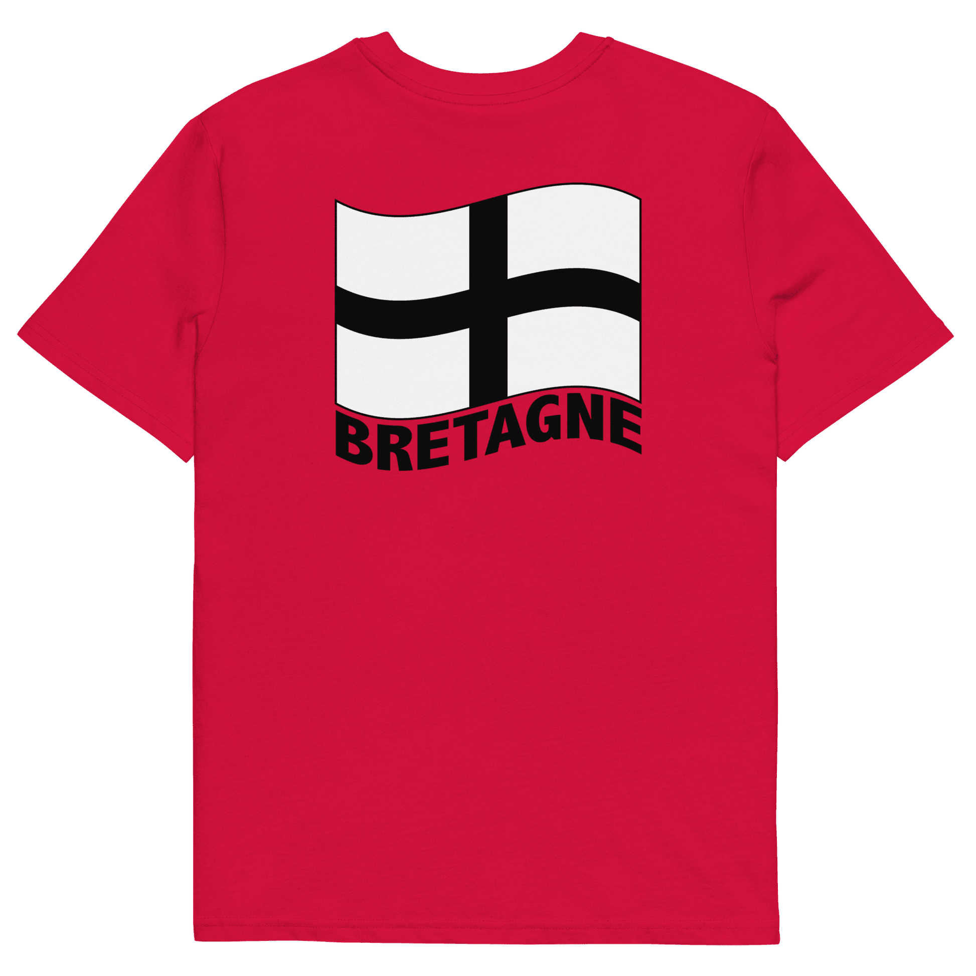 Tee-shirt unisexe Drapeau Kroaz Du Bretagne - Autocollant BZH