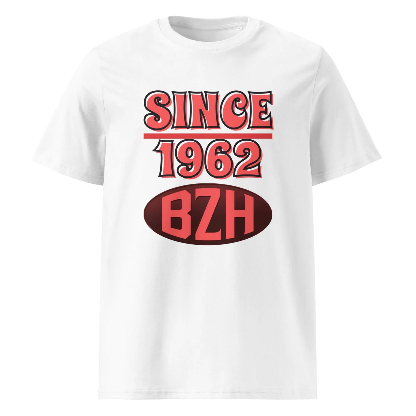 T-shirt Bio "SINCE BZH" - 100% Coton - Date de Naissance Personnalisée