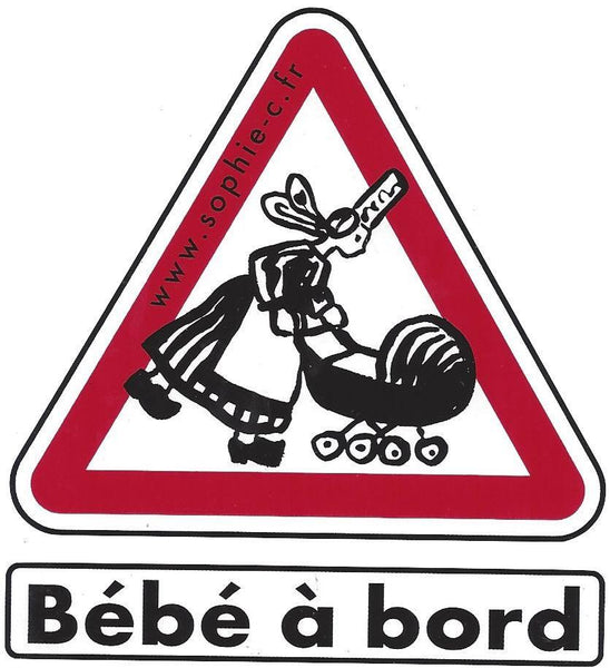 ⇒ Autocollant Sticker Voiture A l'Aise Breizh Bébé à Bord Noir