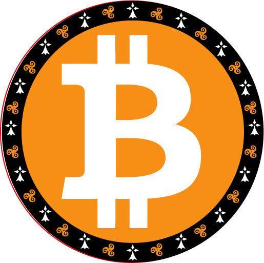 Autocollant Bitcoin Breton - Autocollant BZH