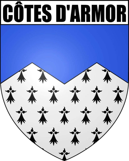 Autocollant Blason Côtes d'Armor - Autocollant BZH