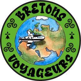 Autocollant Bretons Voyageurs - L'esprit breton à travers le monde - Autocollant BZH