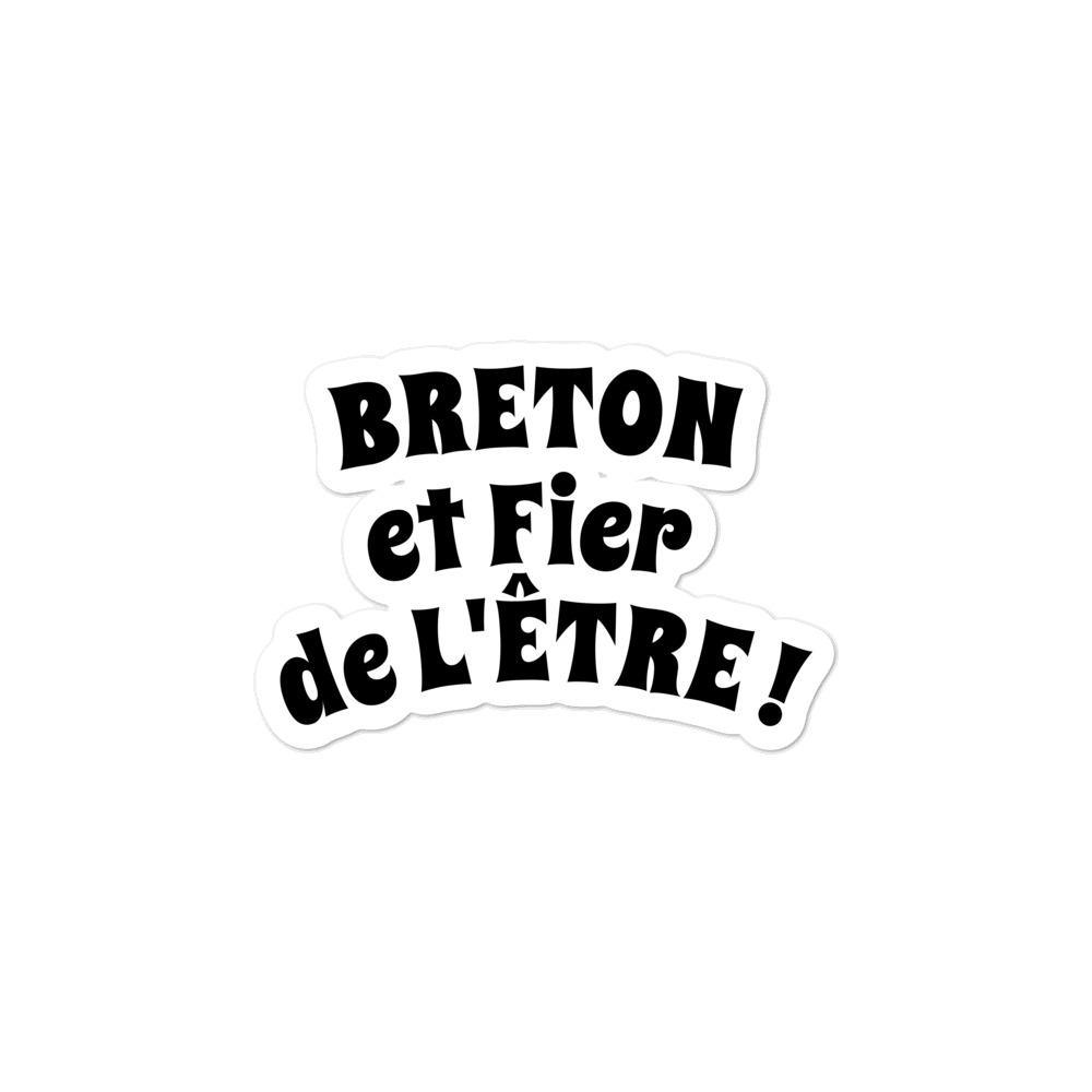 Autocollant découpé BRETON et Fier de L'ÊTRE - Autocollant BZH