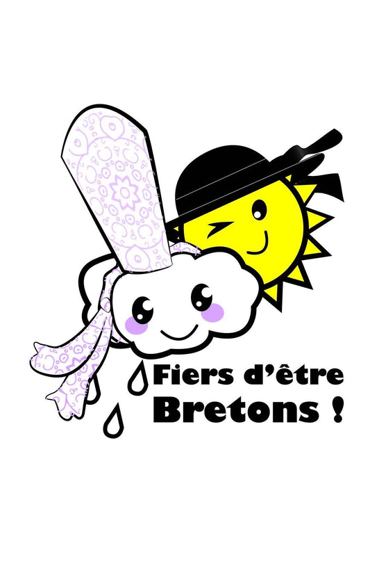 Autocollant Fiers d'être Bretons - Autocollant BZH