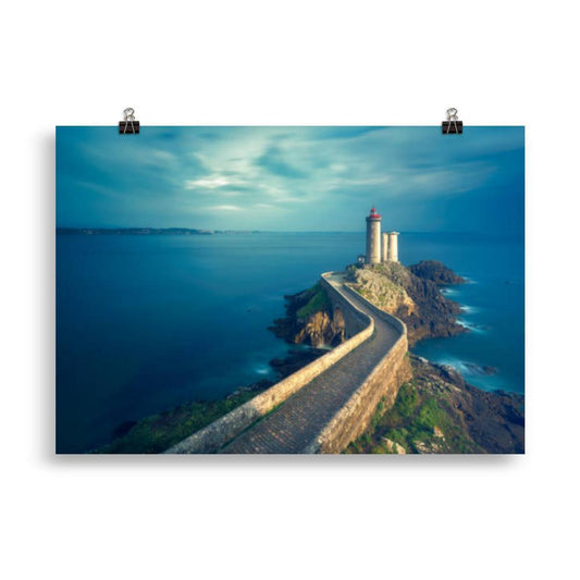 Poster Breton Phare du Petit Minou - Autocollant BZH