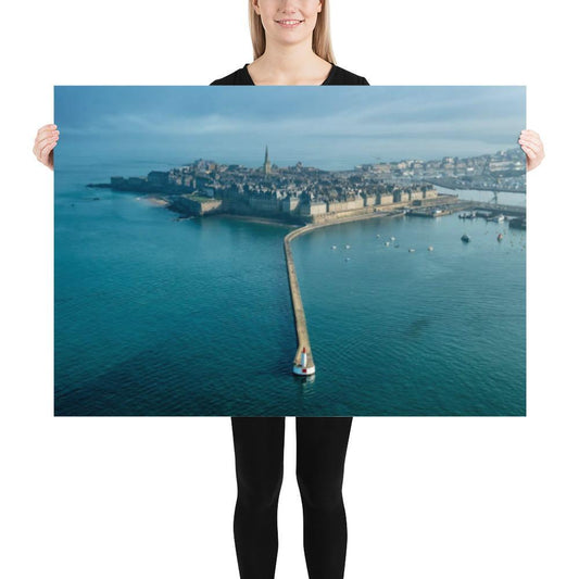 Poster Saint Malo et ses remparts - Autocollant BZH