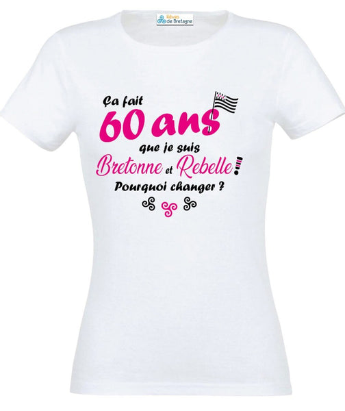 Anniversaire 60 ans hommes et femmes T-shirt Femme