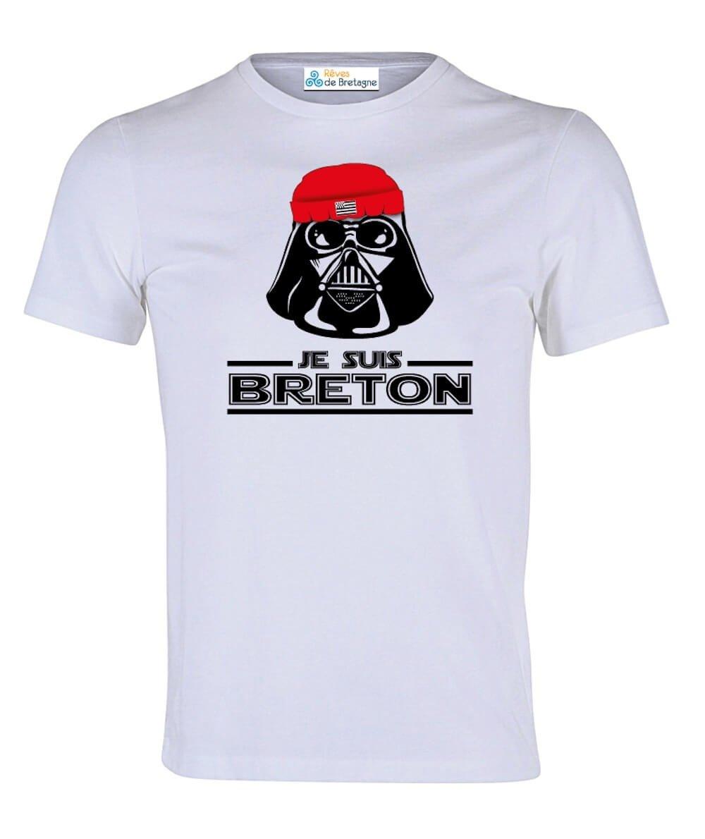 Tee-shirt Breton Dark Je suis BRETON - Autocollant BZH