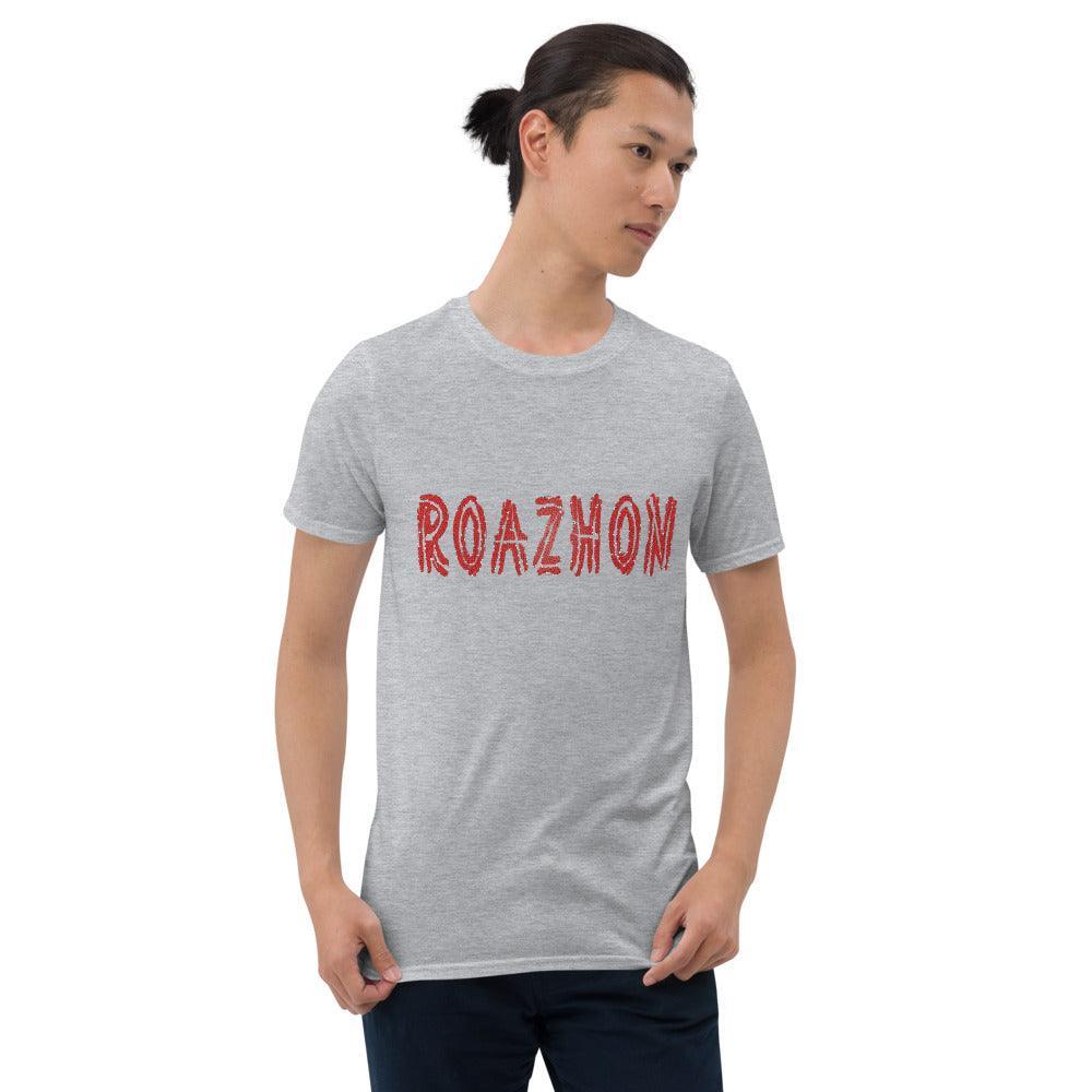 Tee-shirt Breton ROAZHON (RENNES) Noir ou Gris Sport - Autocollant BZH