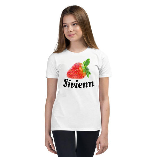 Tee-shirt Enfant Sivienn Fraise Bretonne - Autocollant BZH