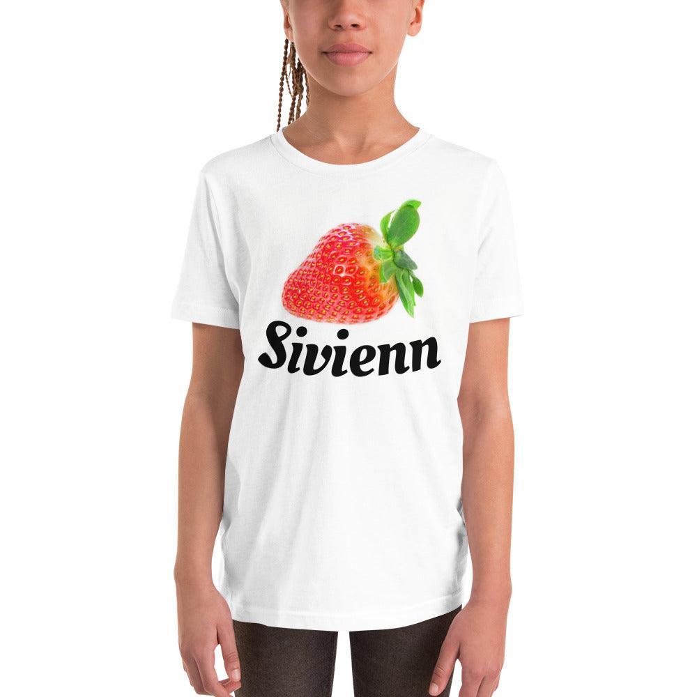 Tee-shirt Enfant Sivienn Fraise Bretonne - Autocollant BZH