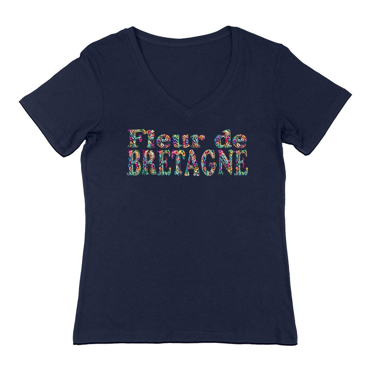 Tee-shirt Fleur de Bretagne - Original et tendance - Autocollant BZH