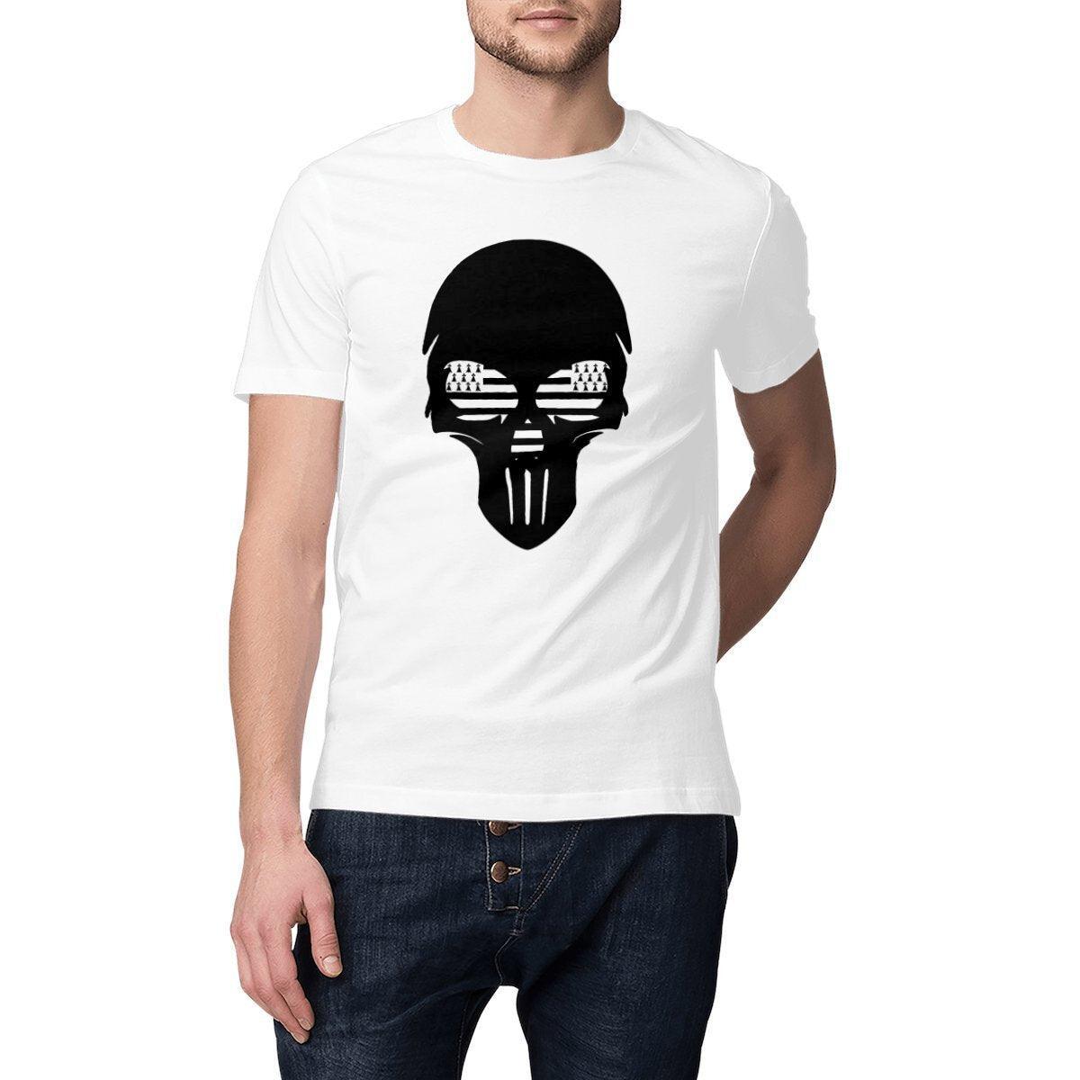 Tee-shirt Punisher Gwenn Ha Du (Coton Bio) - Autocollant BZH